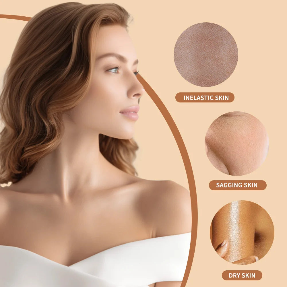Turmeric Cocoa Glow Body Gel Oil Moisturizing & Smoothing Body Skin Vitamin C Vitamin B3 Body Oil for Dry Skin Care Treatment