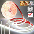 220V RA90 COB LED Strip Light Bright Waterproof Driver Build In 10cm Can Be Cut 240LEDs/M Flexible Adhesive Tape Home Decoration