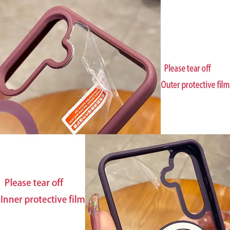 Magnetic Wireless Charging Phone Case for Samsung - Shockproof Cover Tidesmit