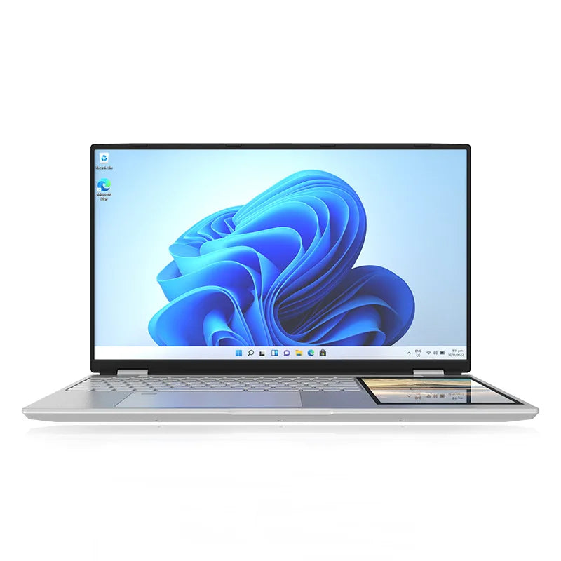 New 15.6 Inch+7 Inch LCD Dual Screen Laptop Computer Core N95 Laptop DDR4 16GB Touch Screen Laptop