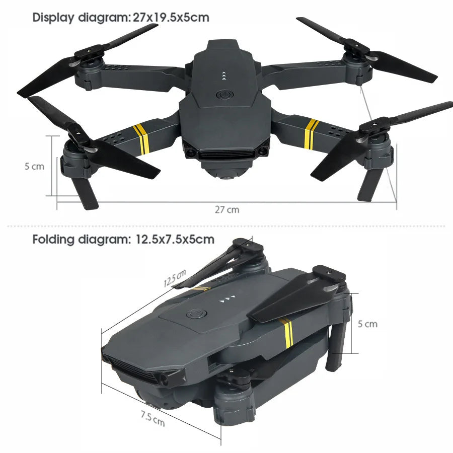 4K Camera Drone with Remote Control – Foldable Beginner Quadcopter Tidesmit