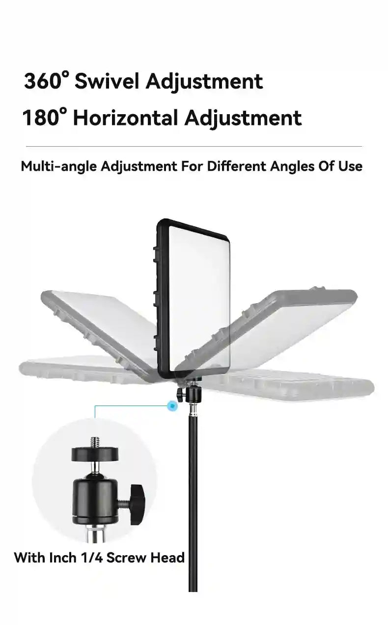 LED Ring Light with Adjustable Tripod Stand for Content Creation Tidesmit