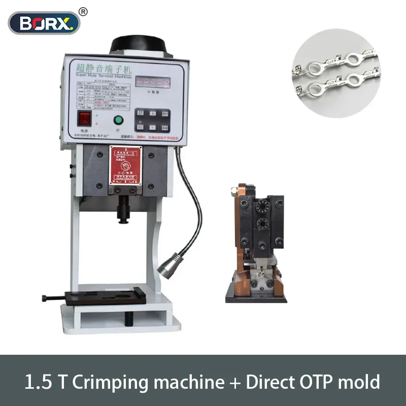 Terminal Crimping Machine With OTP Mold Blades Set Automatic Cable Wire Terminal Crimper Wire Processing Equipment 1.5T/2T/3T