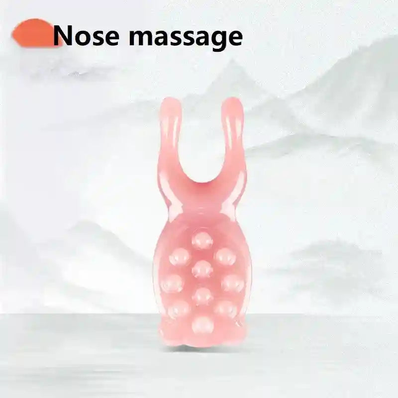 Gua Sha Facial Tool - Resin Ergonomic Face Massager for Muscle Relief Eye Massage Instrument Pink Tidesmit
