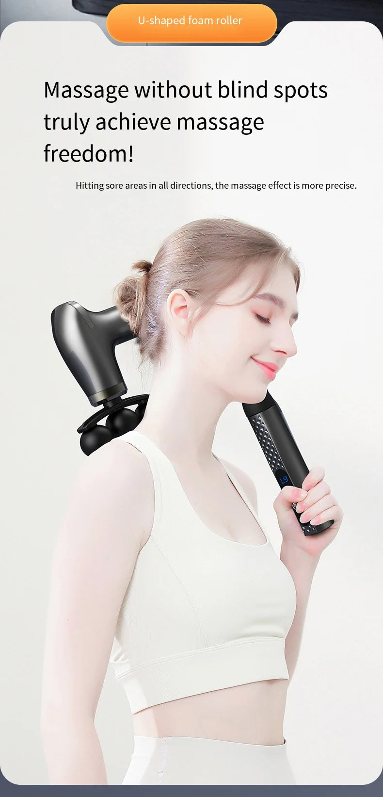 Fascia Gun Deep Tissue Massager - Rechargeable Muscle Recovery Tool Fascia Gun Tidesmit