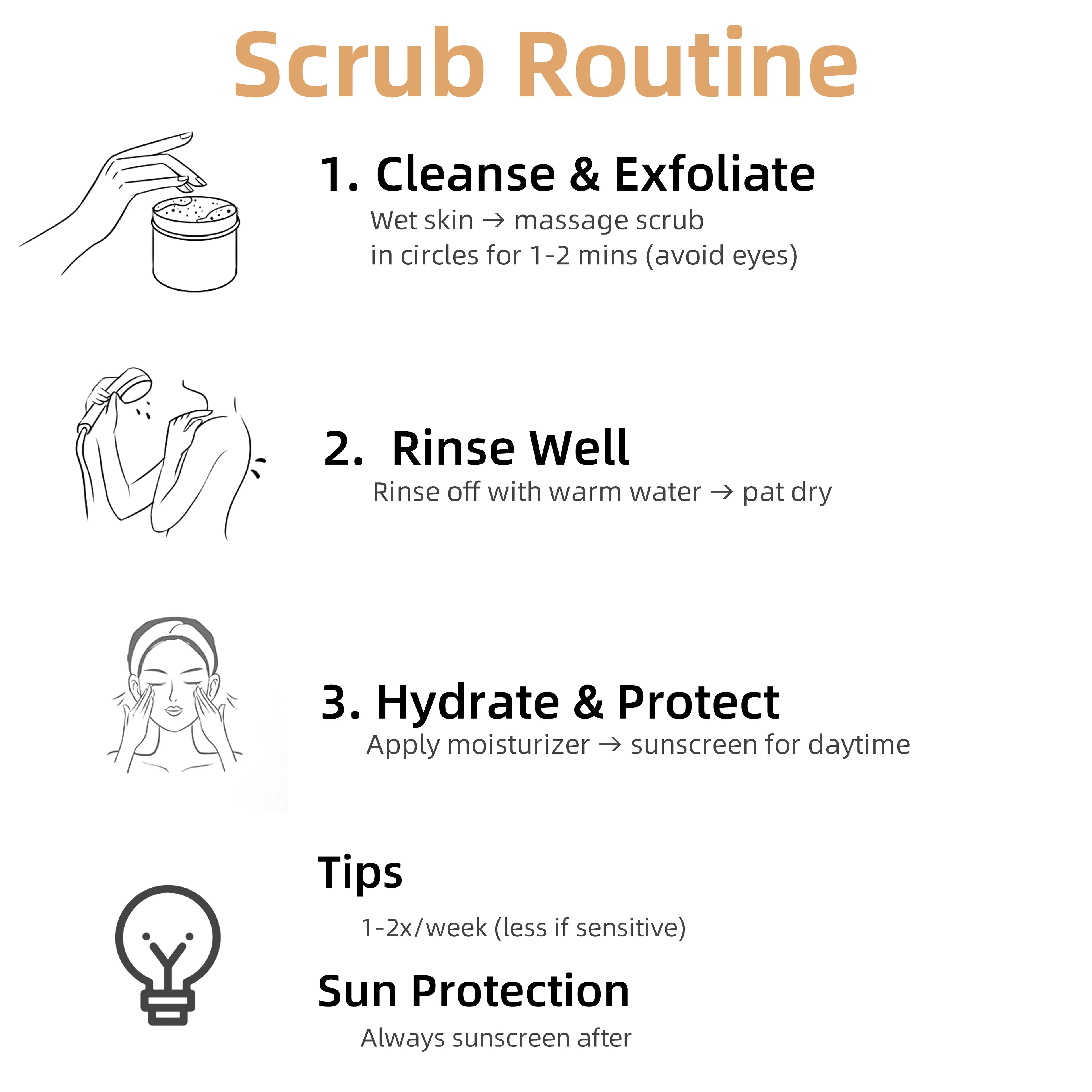 Coconut Exfoliating Scrub Cream | Natural Skin Smoothing - Tidesmit Scrubs Treatments Tidesmit