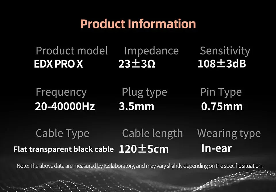 KZ EDX Pro X HiFi Wired In-Ear Monitors with Mic | Tidesmit Tidesmit