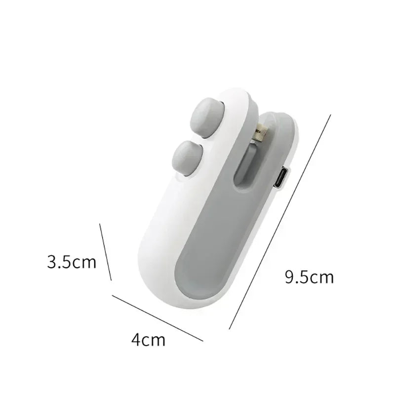 Handheld Bag Sealers USB-C Rechargeable Sealers Food Vacuum Sealers Portable Sealing Machine Mini Plastic Bag Sealers