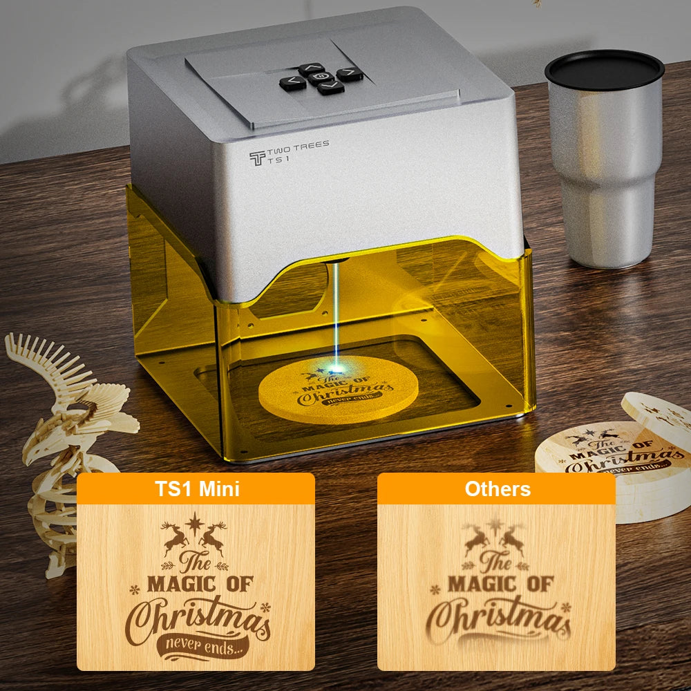 Twotrees TS1 Laser Engraver 3000mw Bluetooth Upgrade Version Mini Laser Engraving Marking Machine Mark Woodworking Machines