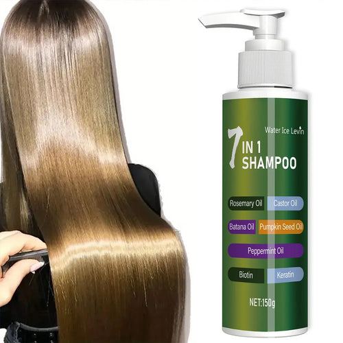 7-in-1 shampoo for dandruff and breakage control, side angle view of plastic-free shampoo bar alternative for oily hair.