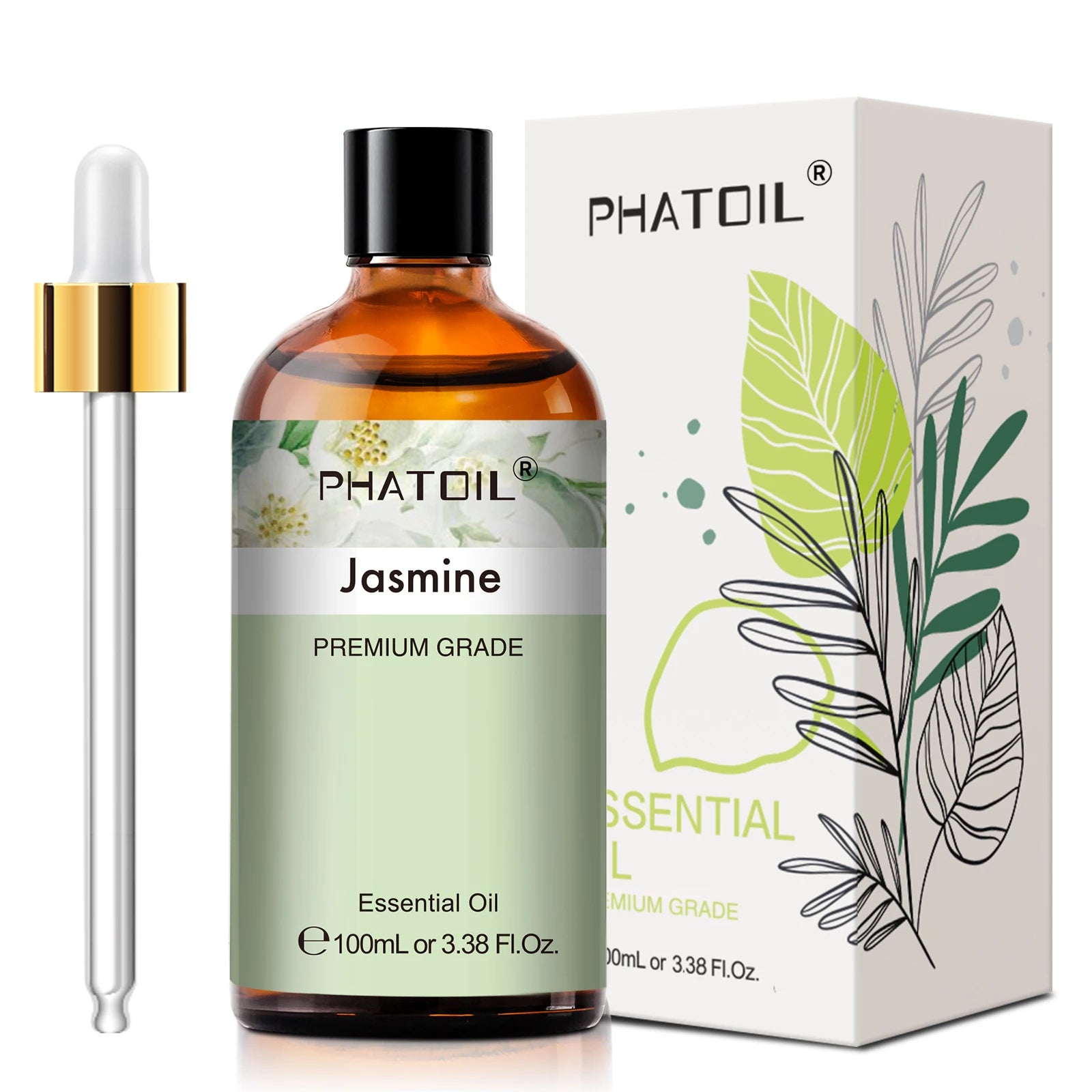 PHATOIL 100ml Lavender Peppermint Lemon Eucalyptus Lemongrass Essential Oil Natural Plant Pure Essential Oils For Diffuser