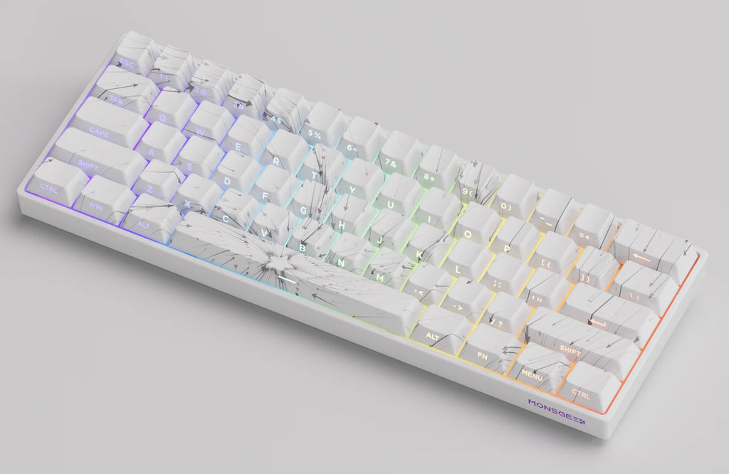 Akko MonsGeek FUN60 Mechanical Keyboard Magnetic Switch 60% Gaming Keyboards Rapid Trigger 0.01mm 8K ARGB HE/TMR Custom Keyboard