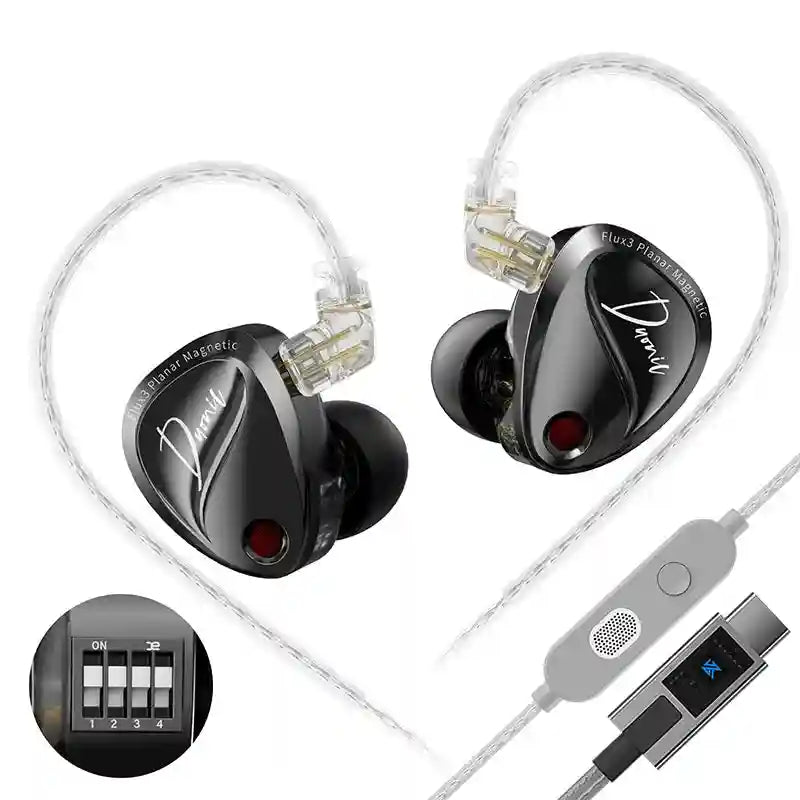 Planar Magnetic IEMs - Wide Soundstage Studio Monitor Wired Earphones DuonicTuningtype-c China Mainland Tidesmit
