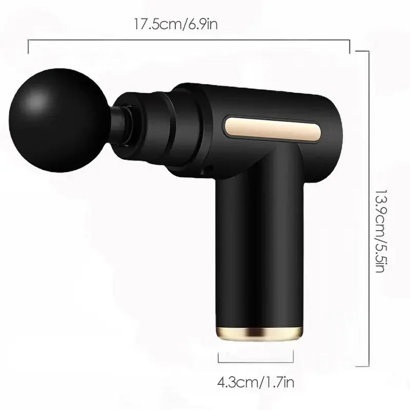 Portable Massage Gun: Deep Tissue Percussion Tool for Muscle Recovery Relaxation Treatment Tidesmit