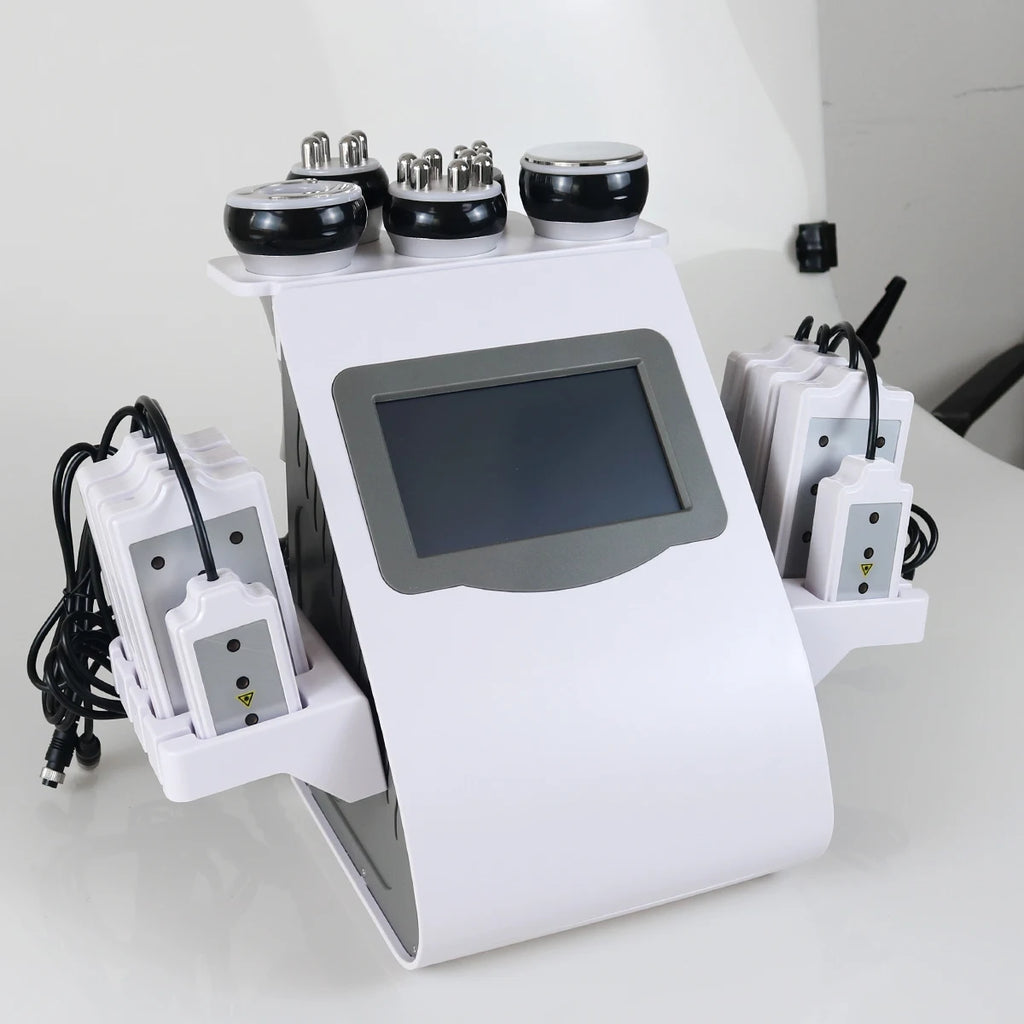 Ultrasonic Cavitation Machine 6-in-1 Body Slimming Device Body Shaping Massage Equipment Tidesmit