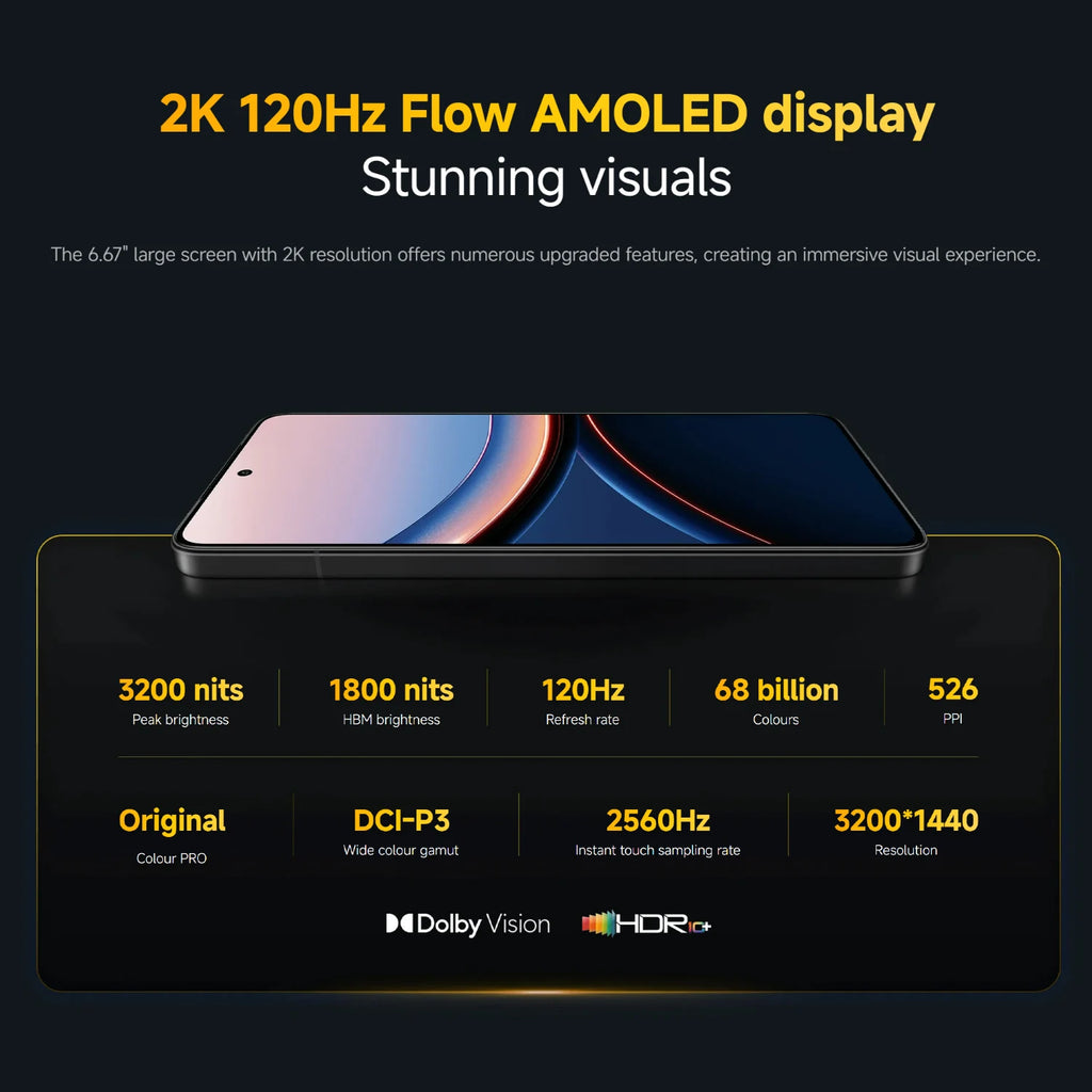 POCO F7 Ultra 5G Smartphone, 16GB RAM, 512GB Storage, 120Hz AMOLED AE Tidesmit