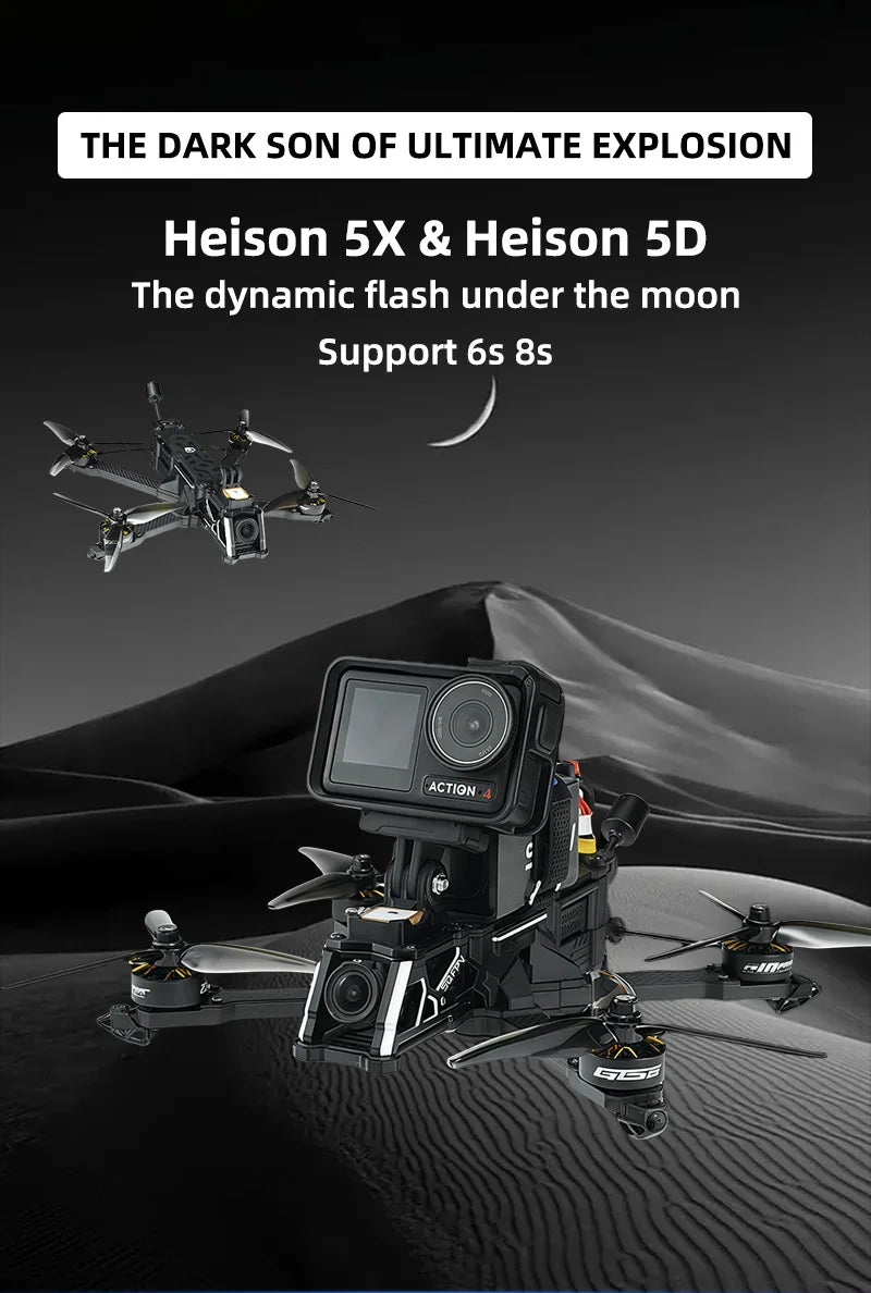 5 Inch FPV Drone DJI O3 Freestyle Quadcopter | Tidesmit Performance Tidesmit