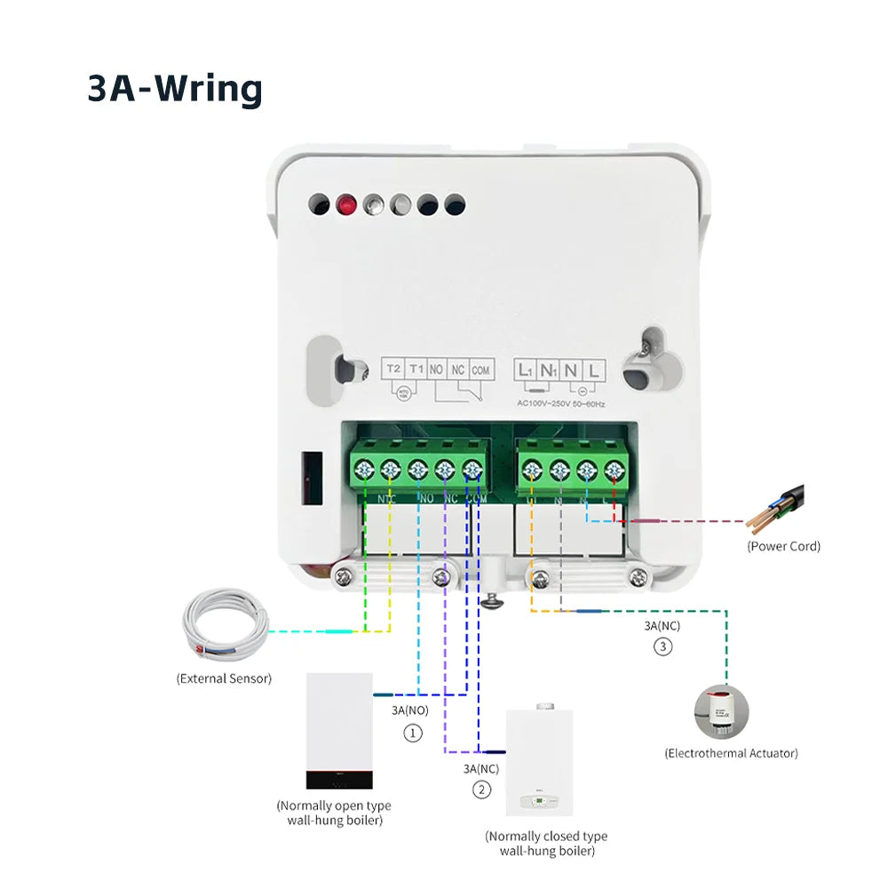 Smart Home Tuya Wifi Thermostat Gas Boiler Wireless Battery Operated Wifi Thermostat Temperature Controller Alexa Home Assistant
