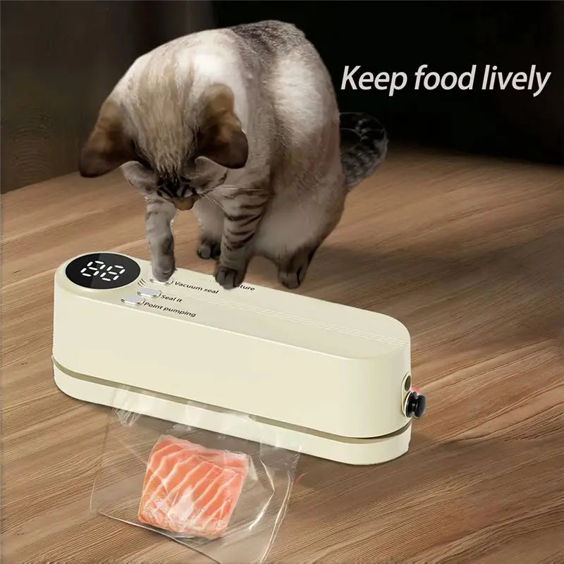 DT19-Food Grade Plastic Vacuum Sealer Machine Seals Both Vacuum Bags And Roll Bags- Ideal For Kitchen Use Accessory A