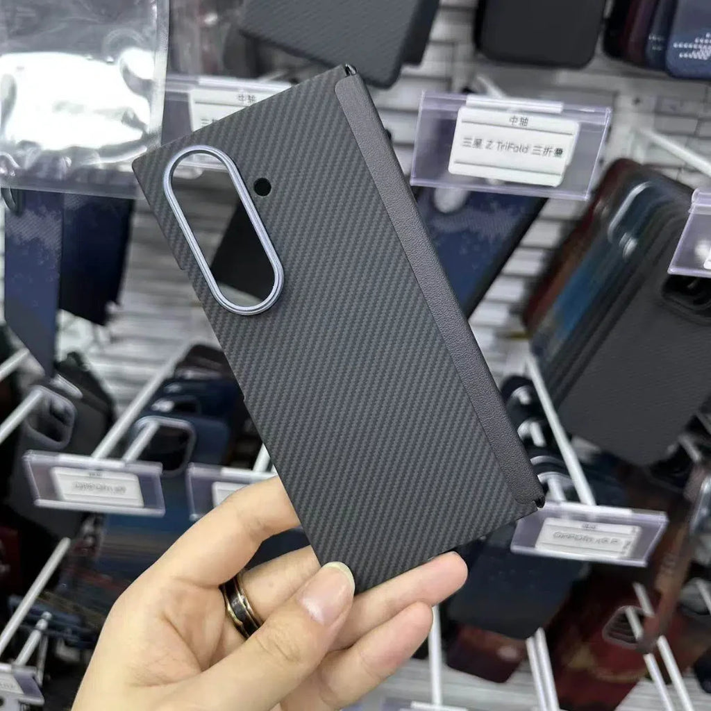 Samsung Galaxy Z TriFold Case: Carbon Fiber Slim Military-Grade Cover Tidesmit