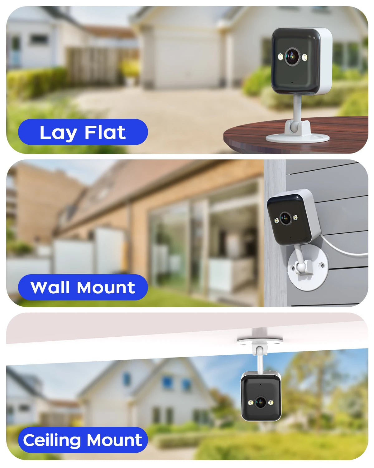 JOOAN 1080P Wifi Security Camera Outdoor&Indoor 5X Zoom Motion Detect Two-Way Audio Smart Home Security IP Camera for Baby & Pet