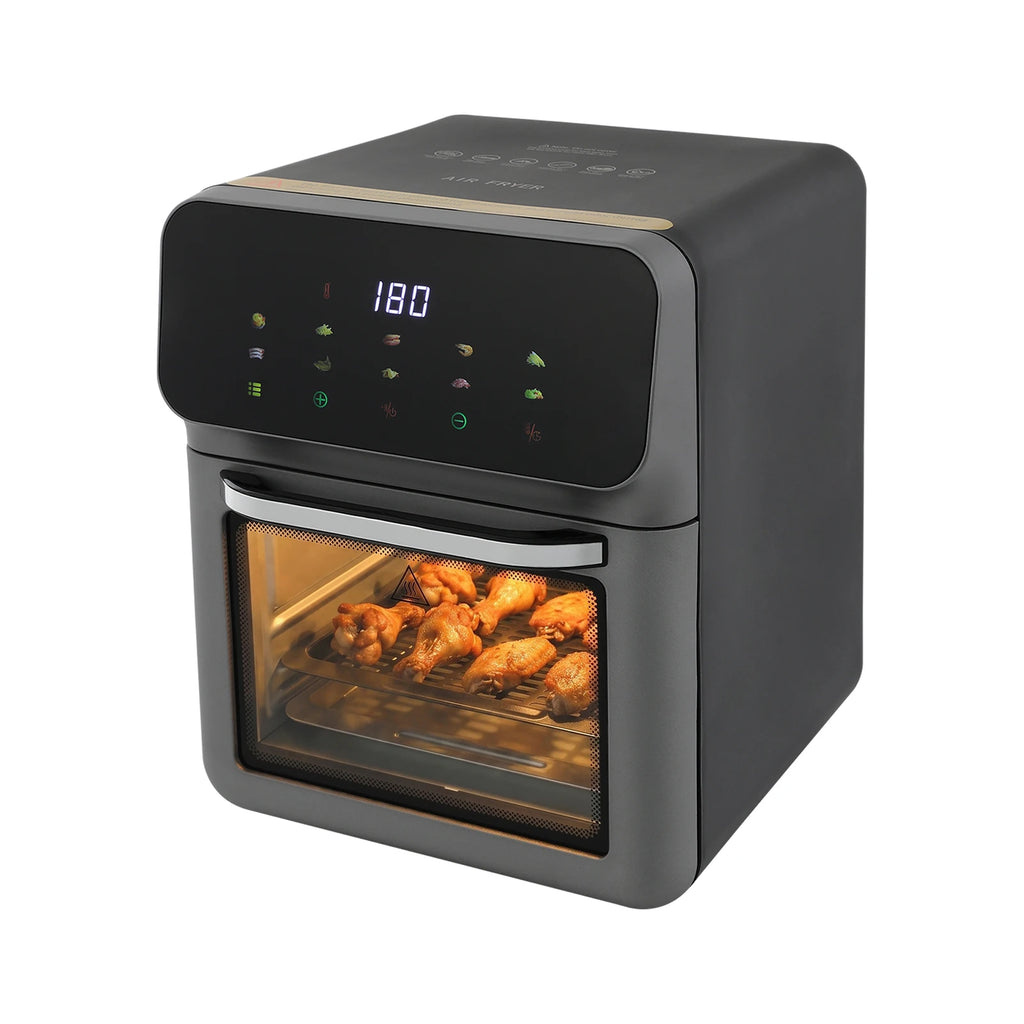 Air Fryer 10L 2.64Gal, Hot Air Fryer with Viewing Window & Touchscreen, 1350W 176-392°F for Family Meals
