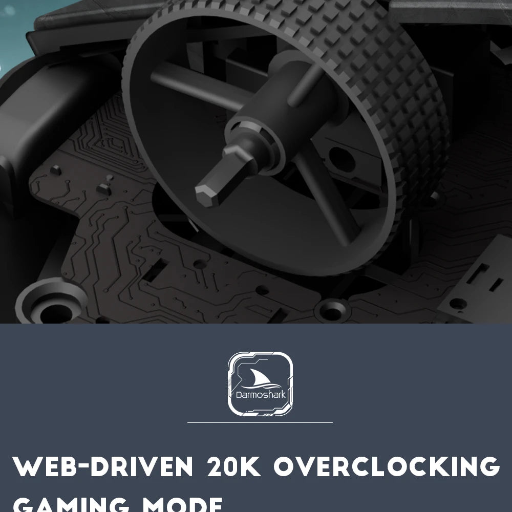 Darmoshark M5Air V2 Forged Carbon Fiber Gaming Mouse Wireless 8K Macro Mouse 30KDPI  Finger Grip Small Hand Mice 30g Lightweight