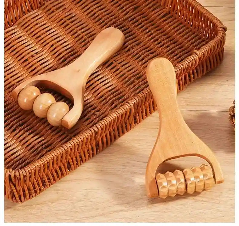 Wooden Massage Roller for Deep Tissue Muscle Relief - Tidesmit Massage Roller Tidesmit