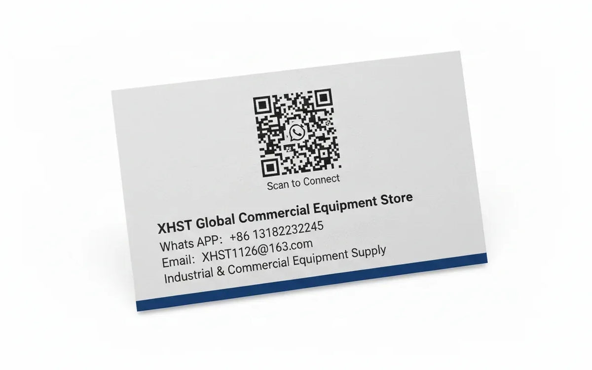 QR code setup/contact card for barcode label printer