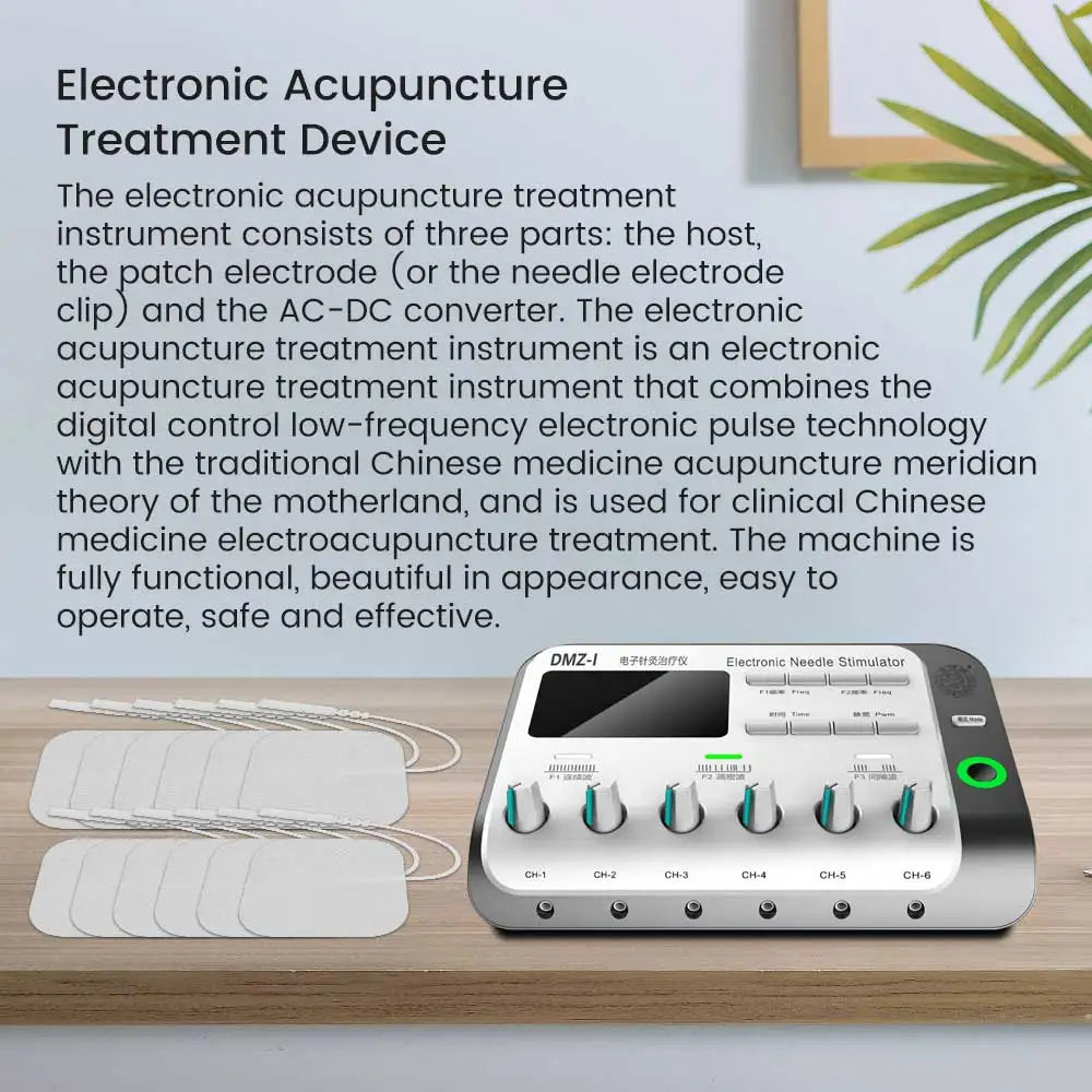 TENS Muscle Massager 6-Channel Physiotherapy Device for Home Wellness Relaxation Treatment Tidesmit