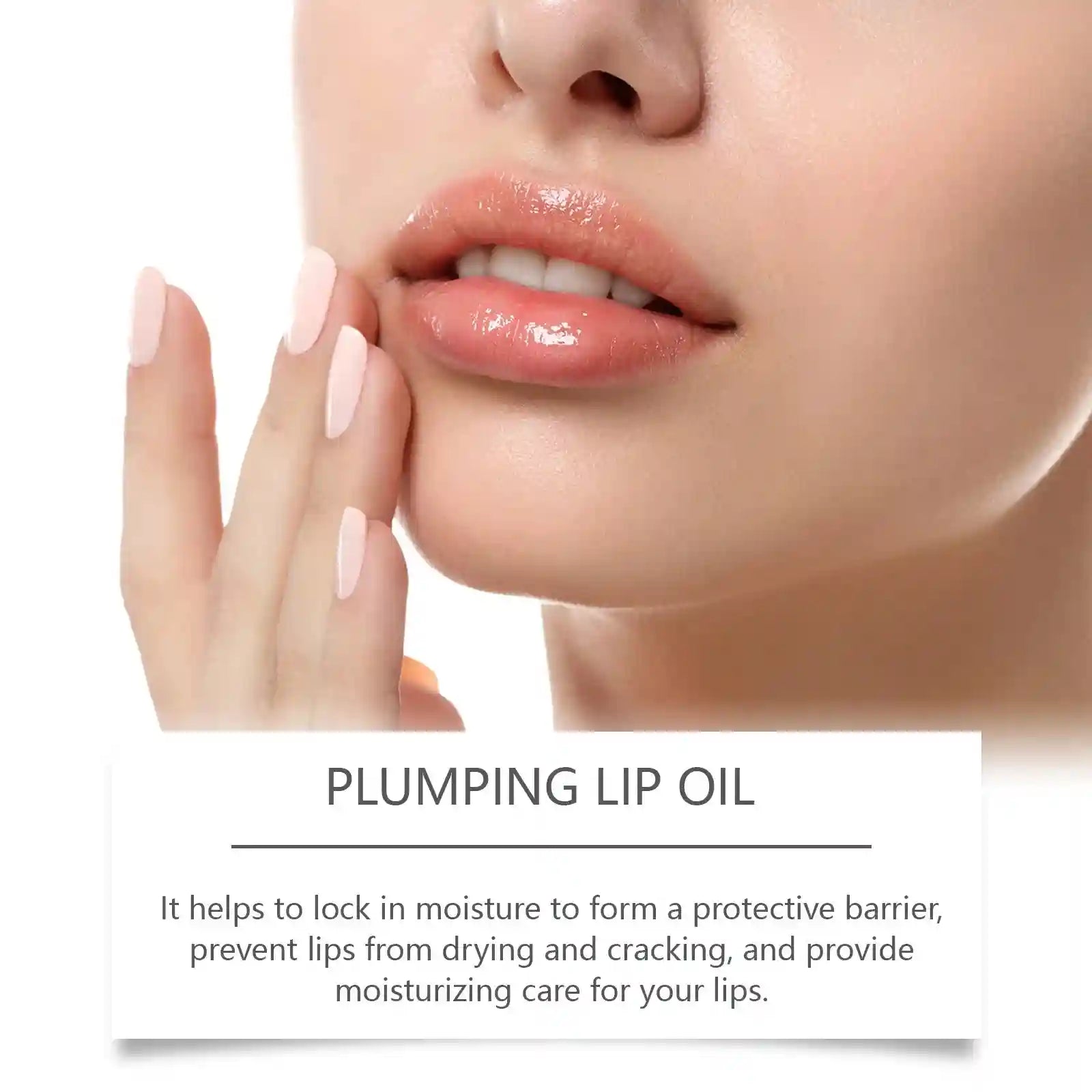 Plumping Lip Oil Moisturizing Gloss – Hydrating Lip Treatment by Tidesmit Lip Care Tidesmit