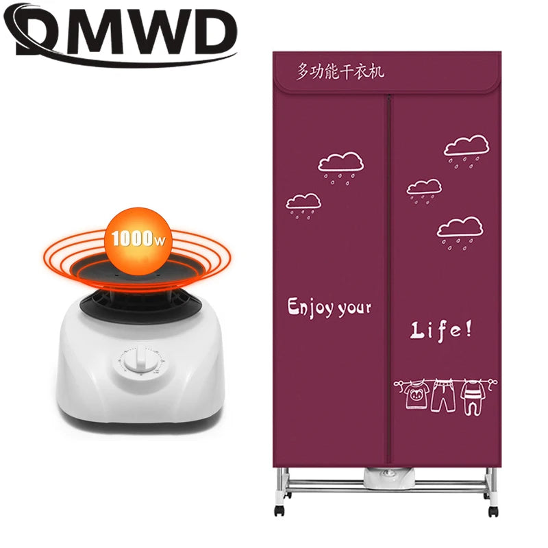 Tidesmit electric wardrobe style clothes dryer and garment heater for efficient laundry drying in a front hero view