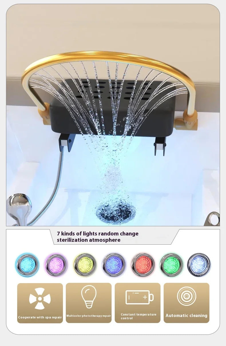 Electric Shampoo Massage Bed | Professional Head Therapy Spa Unit Massage Chairs Tidesmit