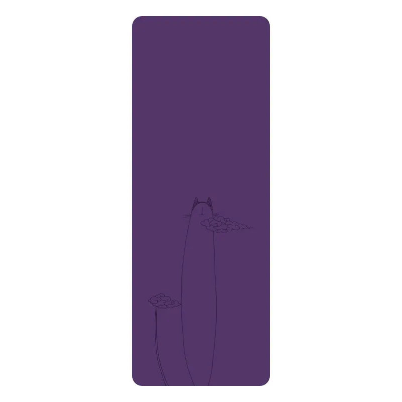Natural Rubber PU Non-Slip Sweat-Absorbing Yoga Mat, Simple, Sports, Fitness, Shop, Home