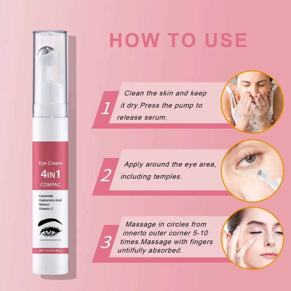15ml Eye Firming Moisturizer – 4-in-1 Formula for Fine Lines, Dark Circles