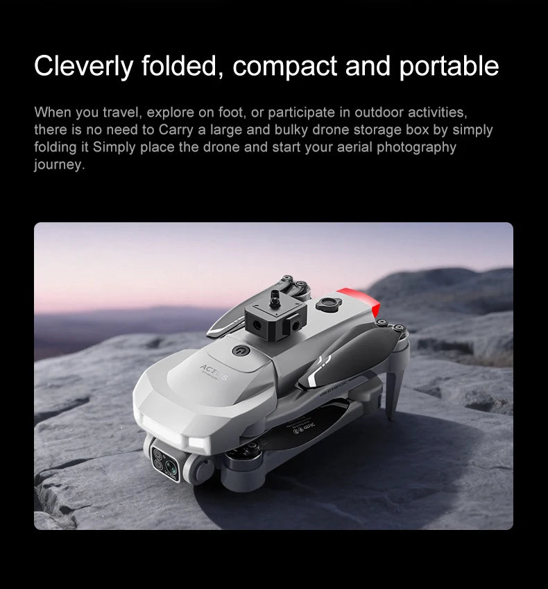 Tidesmit 4K GPS Foldable Camera Drone with Obstacle Avoidance Tidesmit