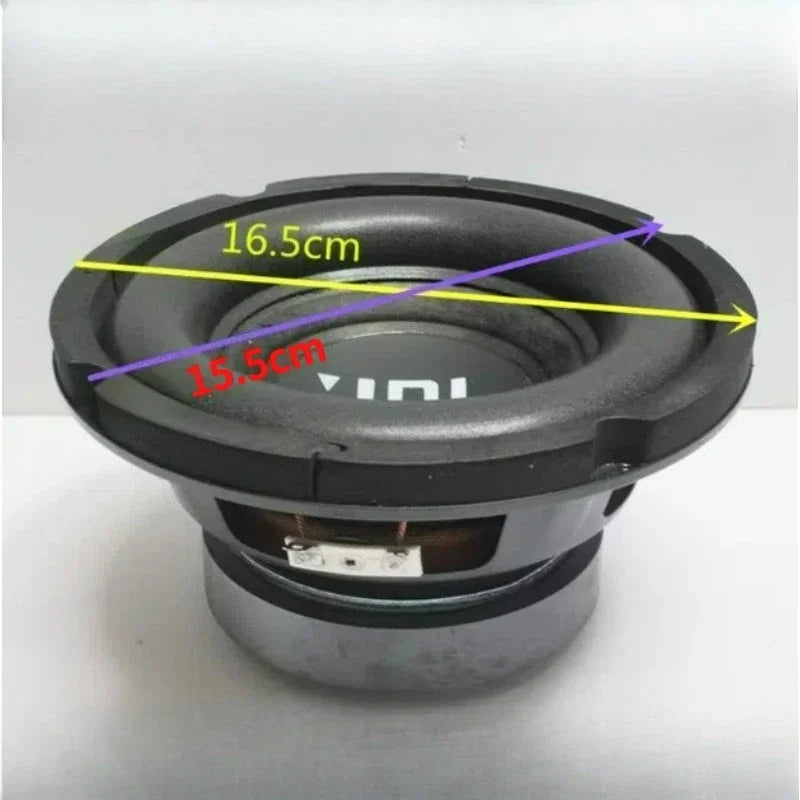 SOTAMIA 1Pcs 6.5 Inch Subwoofer 4 Ohm 80W Card Package Speaker Home Theater Smart Speaker Car Subwoofer Upgrade Modification