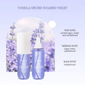 TVLV 59 Vanilla Orchid Sugared Violet alcohol-free perfume spray. Long-lasting floral aromatherapy for parties.