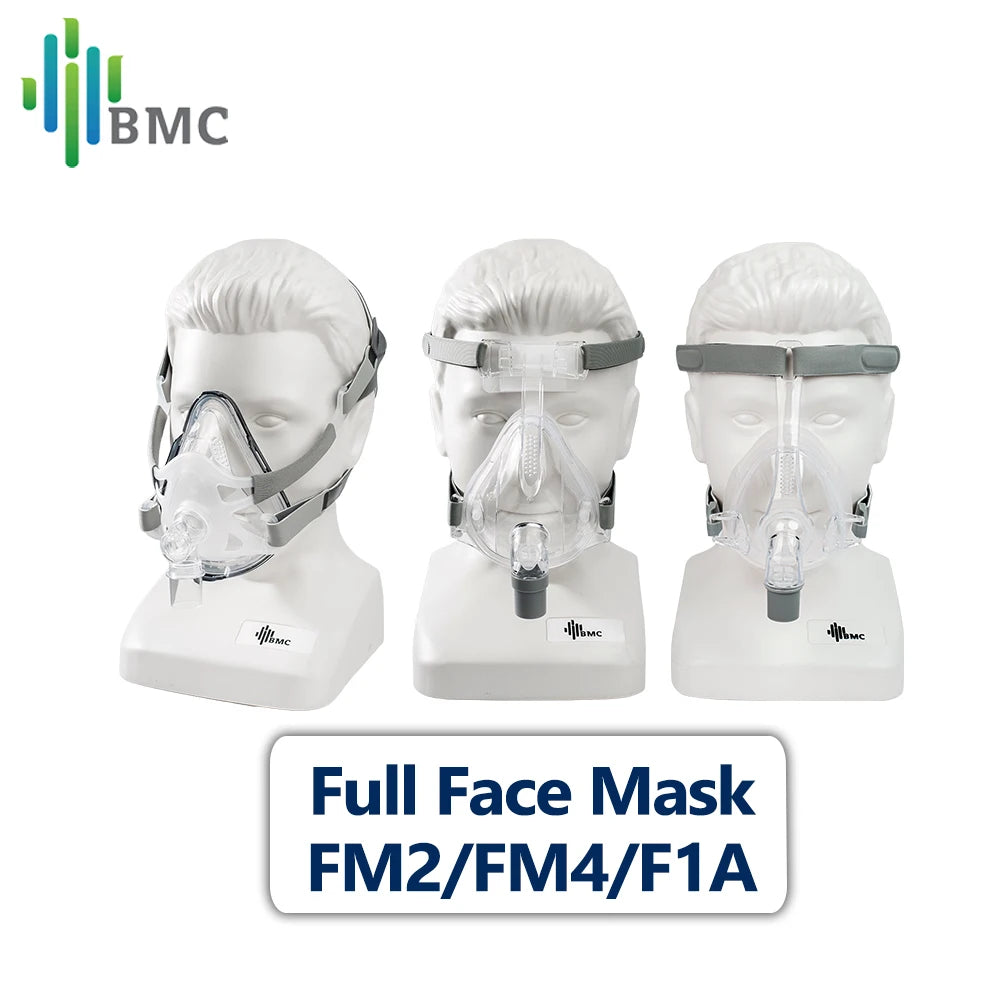 BMC CPAP Mask Full Face Apnea Mask With Comfortable Silicone Pad Suitable for APAP Auto CPAP BIPAP Anit Snoring Sleep Apnea