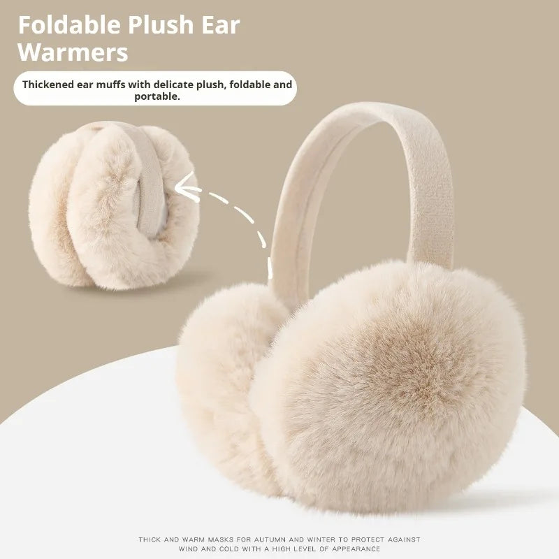 Plush Winter Earmuffs for Women & Men - Soft Fleece Ear Warmers Tidesmit