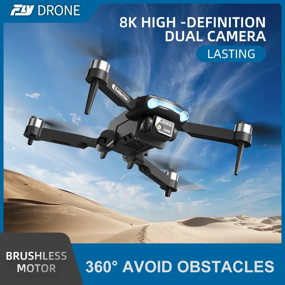 8K HD Camera Drone | Foldable Obstacle Avoidance Quadcopter Tidesmit