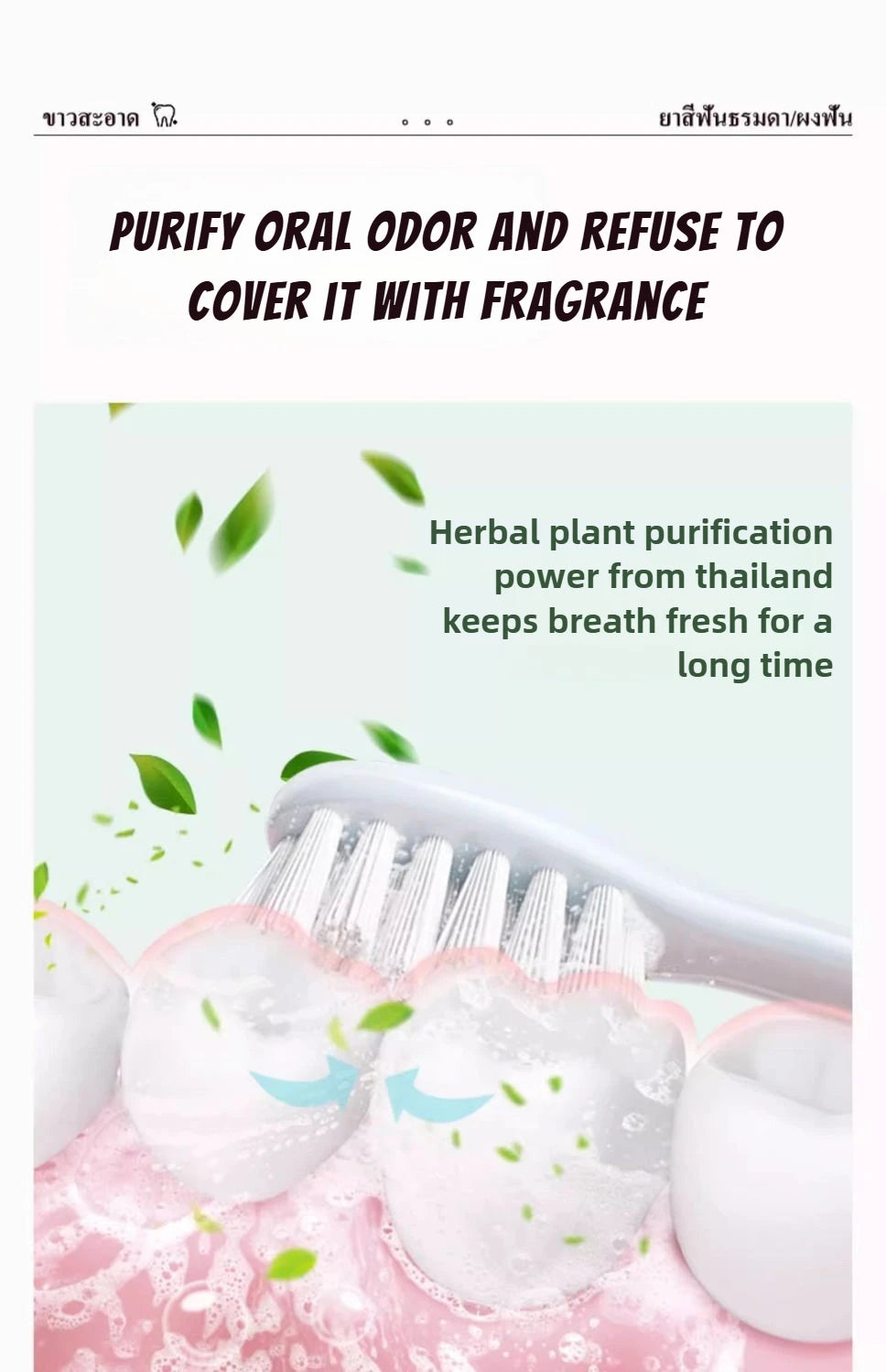 Tidesmit Rasyan herbal clove toothpaste for teeth whitening, tartar removal, and fresh breath.