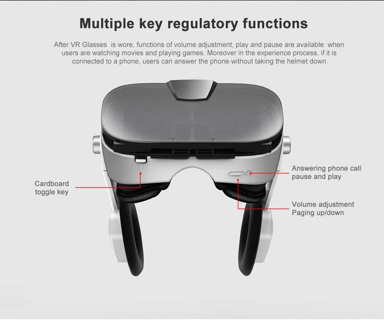 VR Headset for Smartphones with Remote - Immersive 3D Mobile Gaming Tidesmit