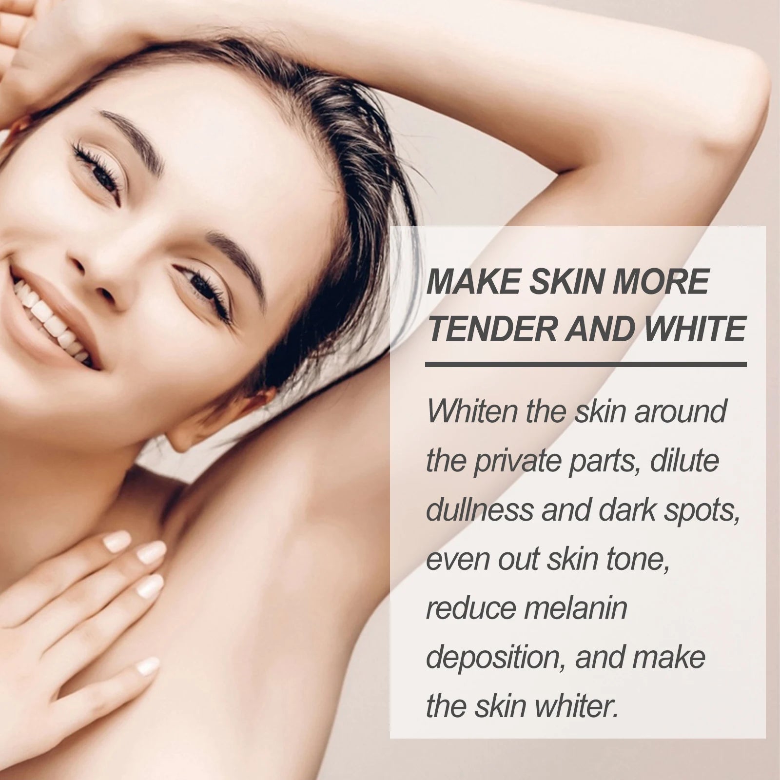 Body Whitening Cream Private Parts Underarm Dark Skin Bleaching Serum Niacinamide Whitening Lighten Dark Spots Snow Bleach Cream