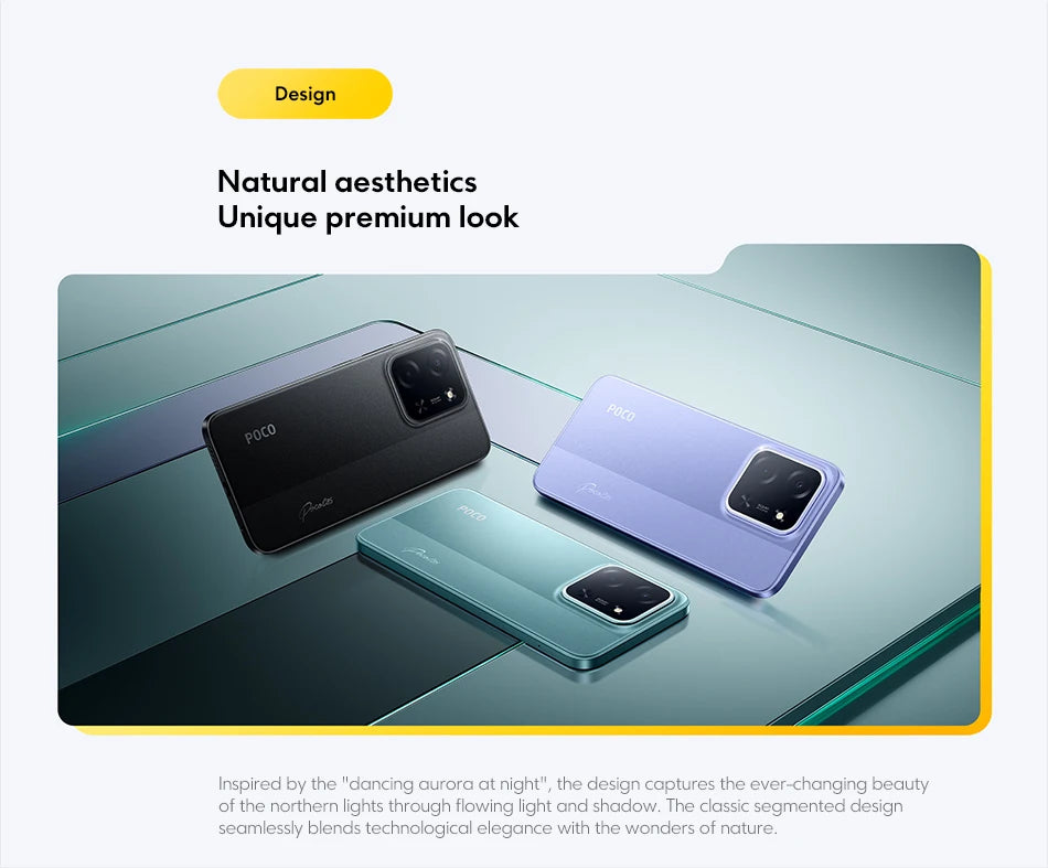 Global Version POCO C85 Smartphone 128GB 256GB MTK Helio G81-Ultra 6.9" Dot Drop Display 50MP Main Camera 6000mAh 33W Charging