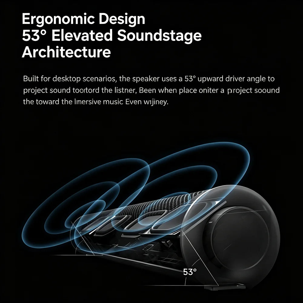 Redmi Computer Speaker Four-Unit Two-Channel Stereo RGB Ambient Light Bluetooth 5.0 Built-in Microphone Knob Control CN Version