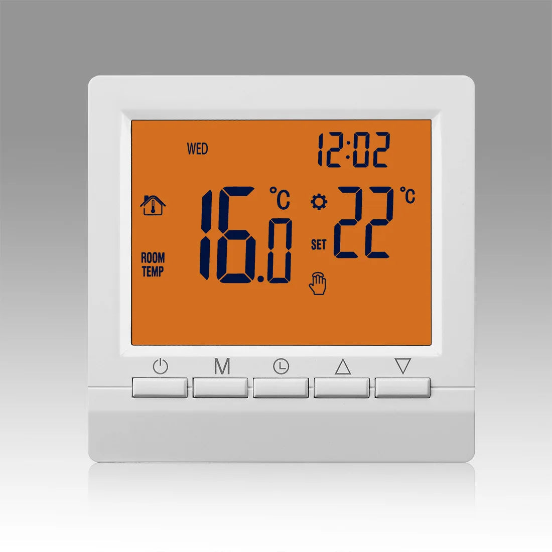 Wall-Mounted Boiler Thermostat, Wired Boiler Controller, Battery-Powered Intelligent Thermostat, Water Floor Heating Controller