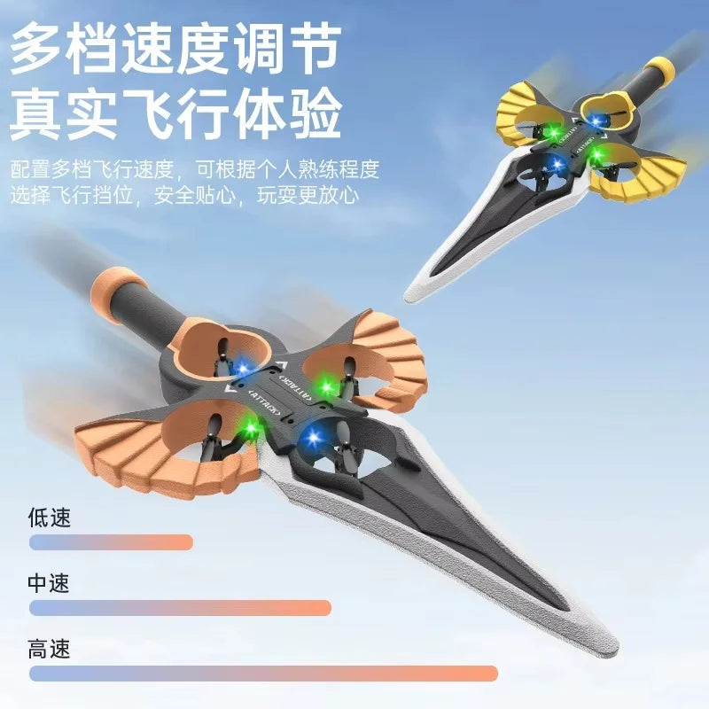 Gesture Controlled Flying Sword Drone with Remote Control Tidesmit
