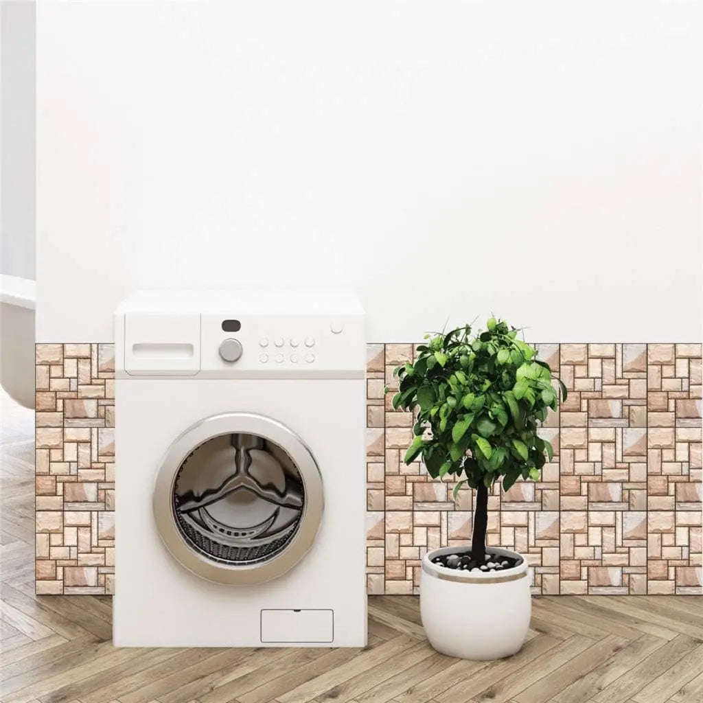10/20Pcs Peel and Stick Tile Backsplash Thicker Design Marble Tiles 12"X12" Stick on Backsplash Self Adhesive Tiles for Any Room