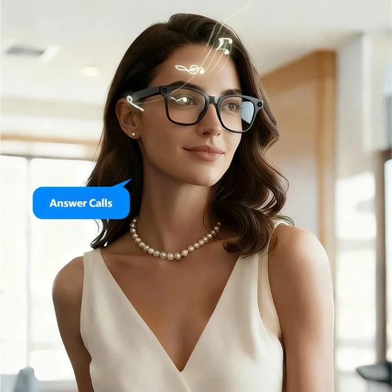 AI Smart Shooting Glasses | HD Voice Control Wide Angle Black Edition Tidesmit